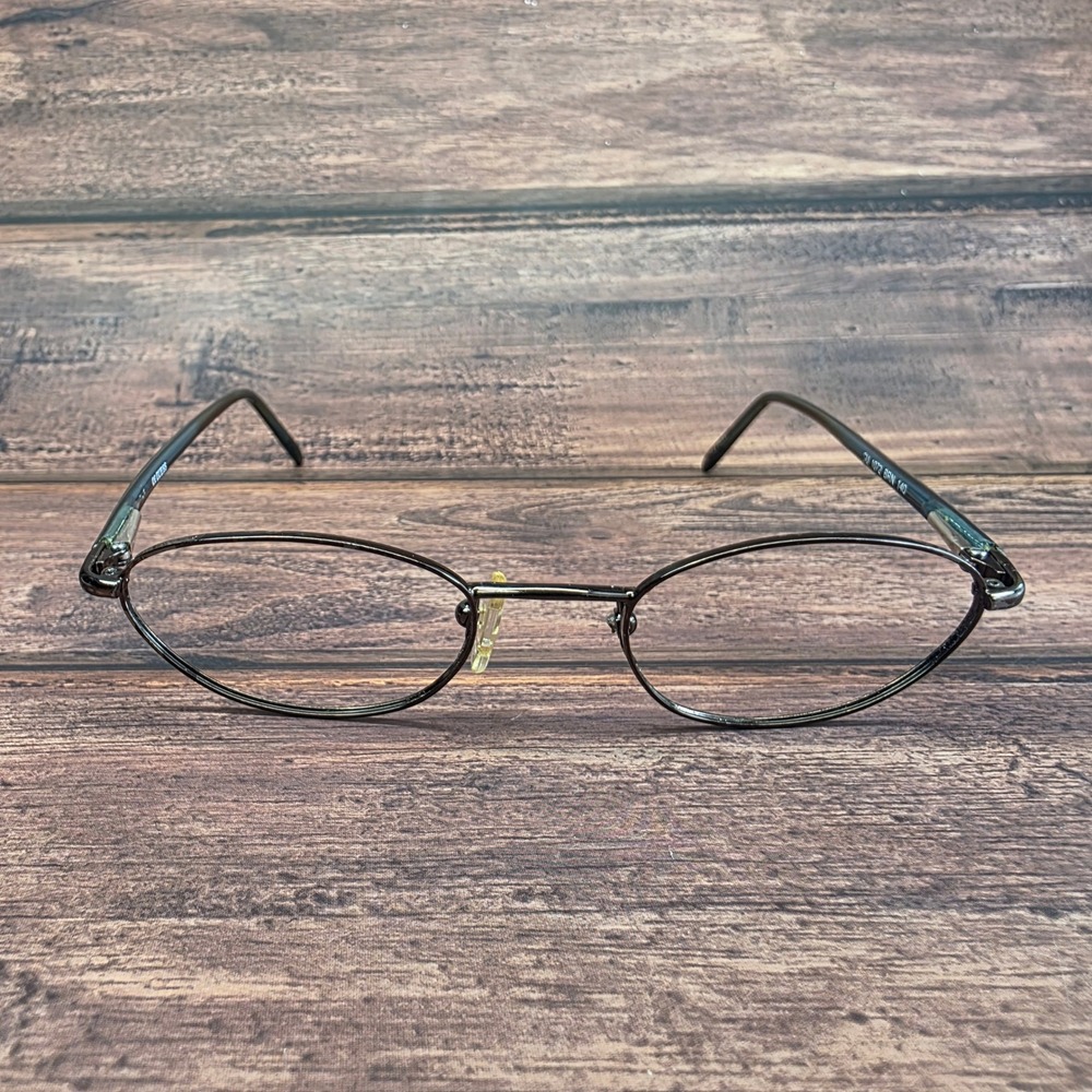Guess GU 1072 BRN Brown Oval Eyeglasses Frames 46-19-140 Metal Eyewear